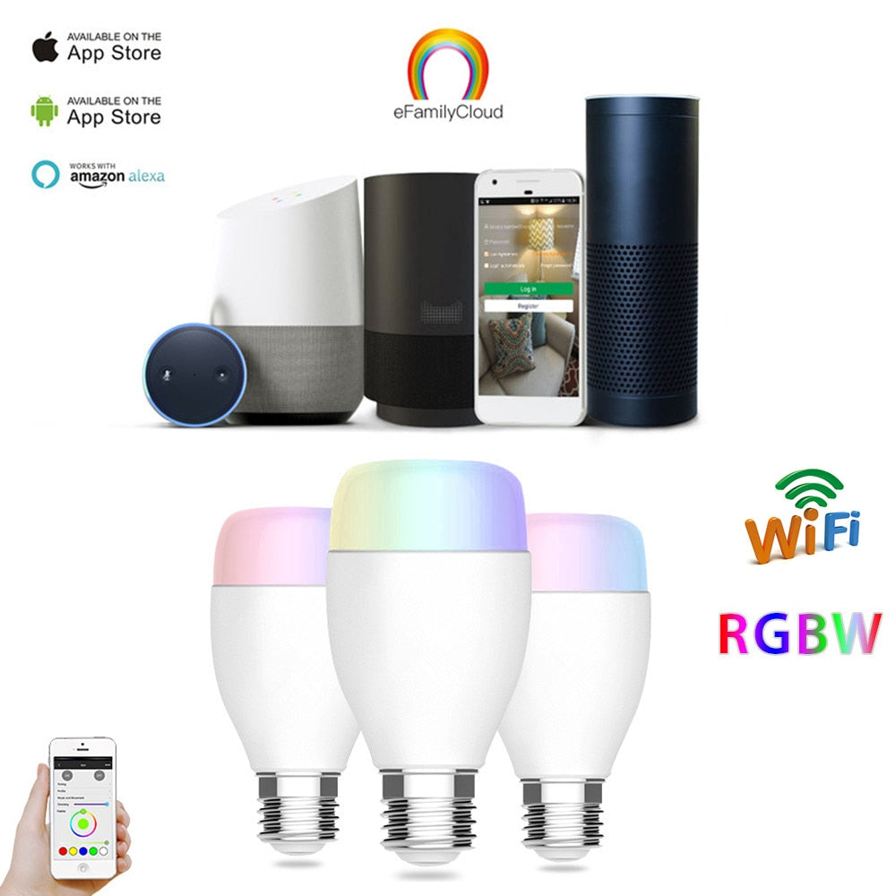 6W E27 240V WIFI Lamp Wireless LED Light Bulb